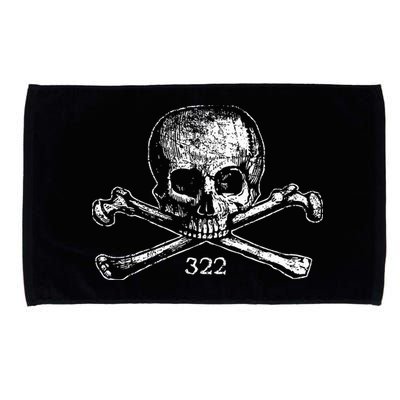 Skull & Bones 322 Distressed Skull And Crossbones Microfiber Hand Towel