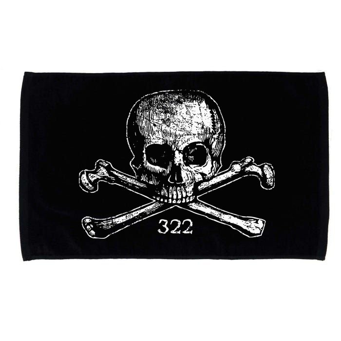 Skull & Bones 322 Distressed Skull And Crossbones Microfiber Hand Towel