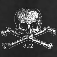 Skull & Bones 322 Distressed Skull And Crossbones Microfiber Hand Towel