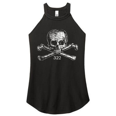 Skull & Bones 322 Distressed Skull And Crossbones Women's Perfect Tri Rocker Tank