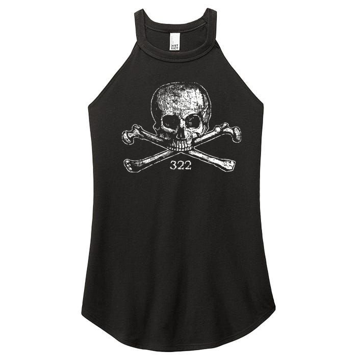 Skull & Bones 322 Distressed Skull And Crossbones Women's Perfect Tri Rocker Tank