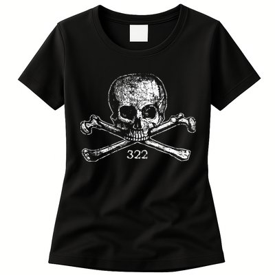 Skull & Bones 322 Distressed Skull And Crossbones Womens T-Shirt