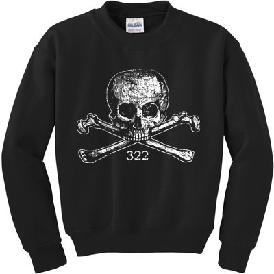 Skull & Bones 322 Distressed Skull And Crossbones Kids Sweatshirt