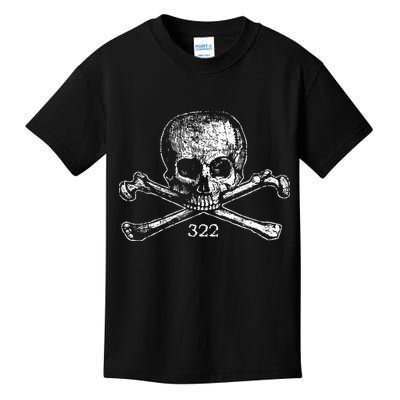 Skull & Bones 322 Distressed Skull And Crossbones Kids T-Shirt