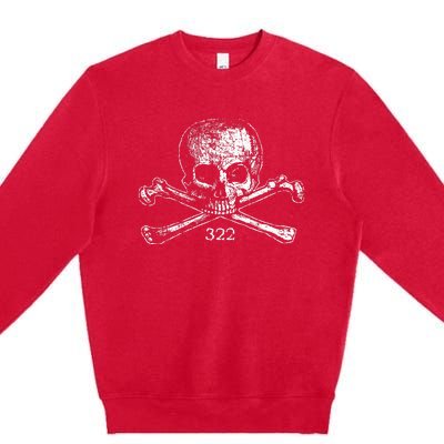 Skull & Bones 322 Distressed Skull And Crossbones Premium Crewneck Sweatshirt