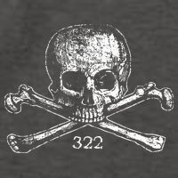 Skull & Bones 322 Distressed Skull And Crossbones Vector Backpack