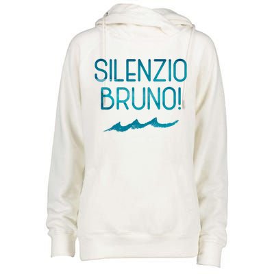 Silenzio Bruno! Womens Funnel Neck Pullover Hood