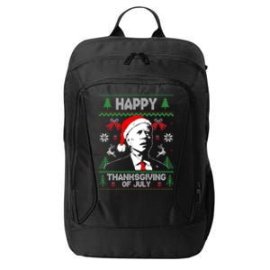 Santa Biden 4th Of July Thanksgiving Ugly Christmas Meaningful Gift City Backpack