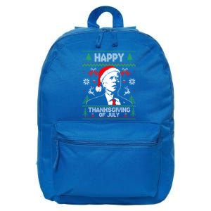 Santa Biden 4th Of July Thanksgiving Ugly Christmas Meaningful Gift 16 in Basic Backpack