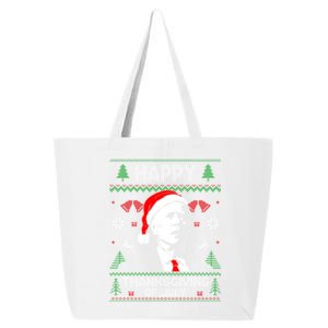 Santa Biden 4th Of July Thanksgiving Ugly Christmas Meaningful Gift 25L Jumbo Tote