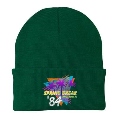 Spring Break 84 Miami Beach 80s Party Wear Knit Cap Winter Beanie