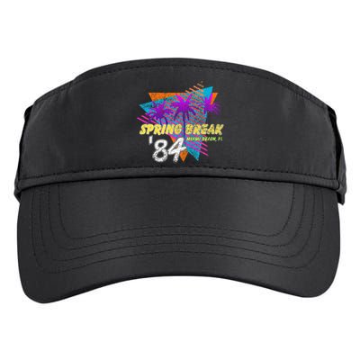 Spring Break 84 Miami Beach 80s Party Wear Adult Drive Performance Visor