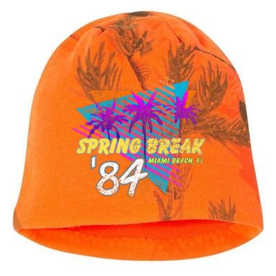 Spring Break 84 Miami Beach 80s Party Wear Kati - Camo Knit Beanie