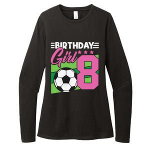 Soccer Birthday 8 Year Old Girl 8th Birthday Womens CVC Long Sleeve Shirt