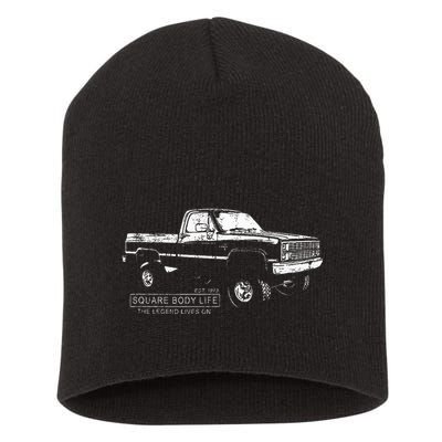 Square Body 80s Pickup Truck Squarebody Short Acrylic Beanie