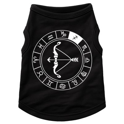 Sagittarius Bow And Arrow Zodiac Sign Sagittarius Gift Doggie Tank
