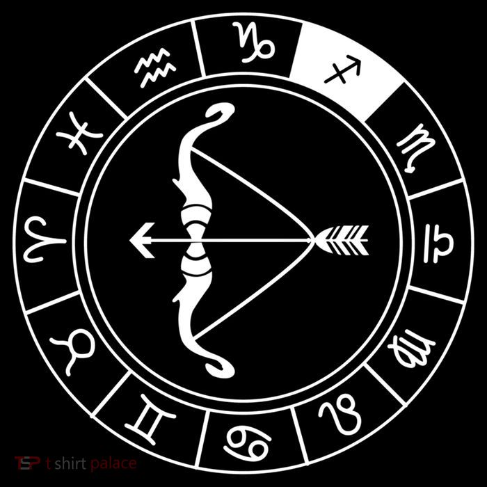 Sagittarius Bow And Arrow Zodiac Sign Sagittarius Gift 7-Panel Snapback Hat