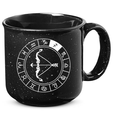 Sagittarius Bow And Arrow Zodiac Sign Sagittarius Gift 15oz Campfire Ceramic Mug
