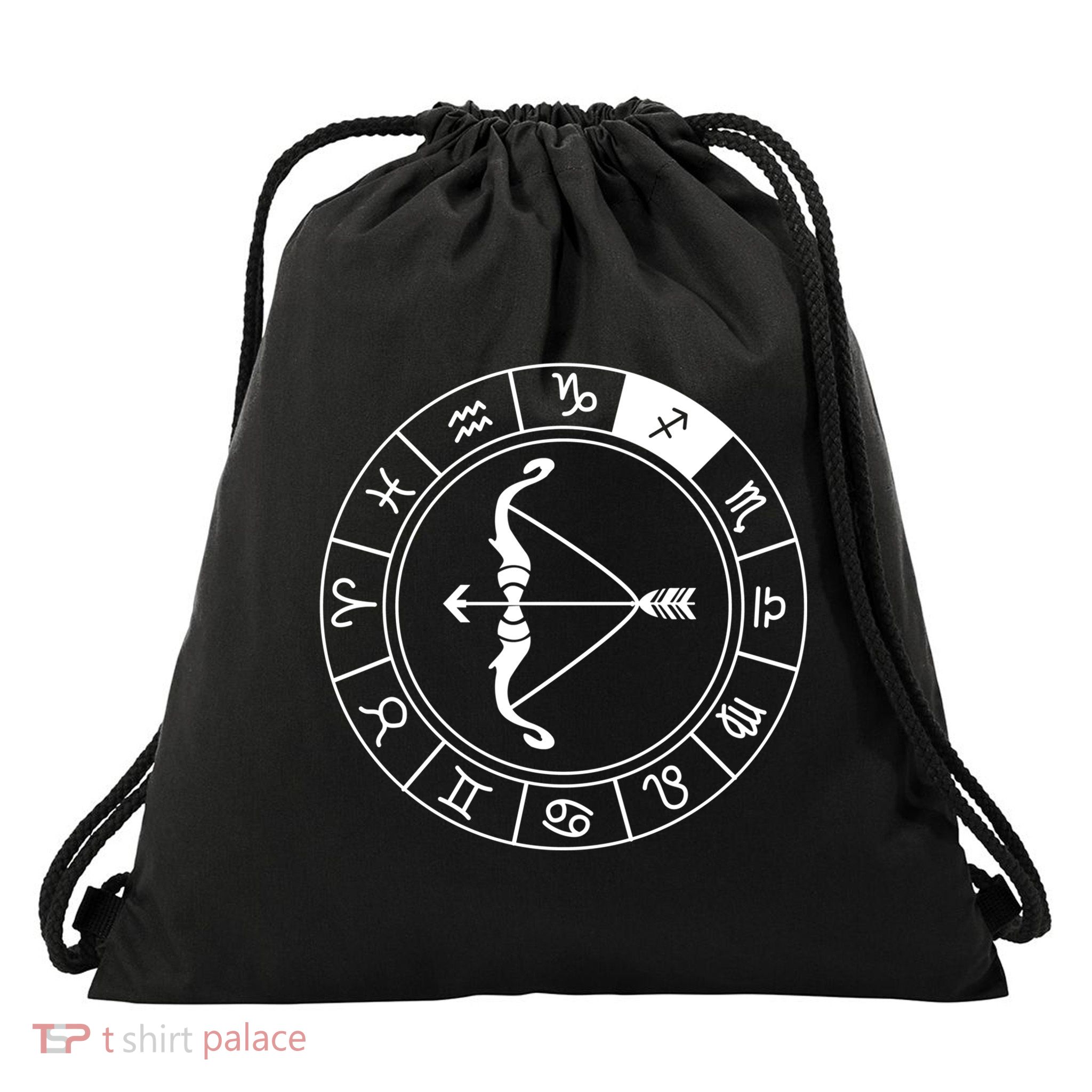 Sagittarius Bow And Arrow Zodiac Sign Sagittarius Gift Drawstring Bag