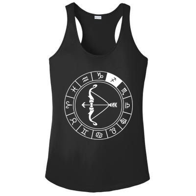 Sagittarius Bow And Arrow Zodiac Sign Sagittarius Gift Ladies PosiCharge Competitor Racerback Tank
