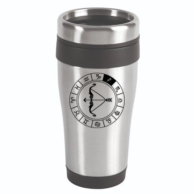 Sagittarius Bow And Arrow Zodiac Sign Sagittarius Gift 16oz Travel Tumbler
