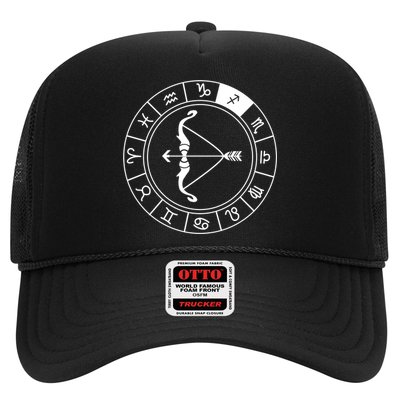 Sagittarius Bow And Arrow Zodiac Sign Sagittarius Gift Trucker Hat