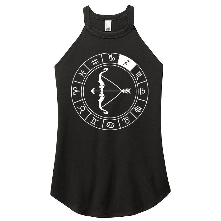 Sagittarius Bow And Arrow Zodiac Sign Sagittarius Gift Women's Perfect Tri Rocker Tank