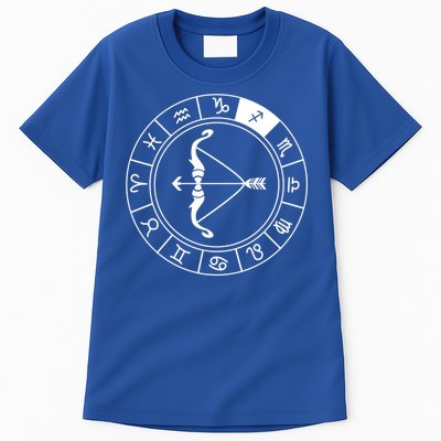 Sagittarius Bow And Arrow Zodiac Sign Sagittarius Gift Tall T-Shirt