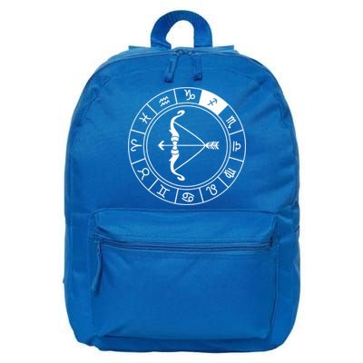 Sagittarius Bow And Arrow Zodiac Sign Sagittarius Gift 16 in Basic Backpack