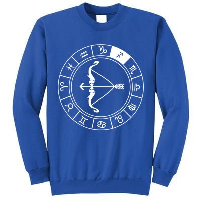 Sagittarius Bow And Arrow Zodiac Sign Sagittarius Gift Tall Sweatshirt