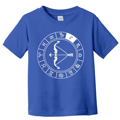 Sagittarius Bow And Arrow Zodiac Sign Sagittarius Gift Toddler T-Shirt