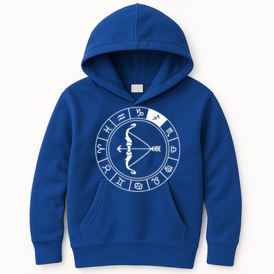 Sagittarius Bow And Arrow Zodiac Sign Sagittarius Gift Kids Hoodie