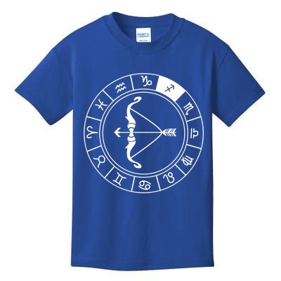 Sagittarius Bow And Arrow Zodiac Sign Sagittarius Gift Kids T-Shirt