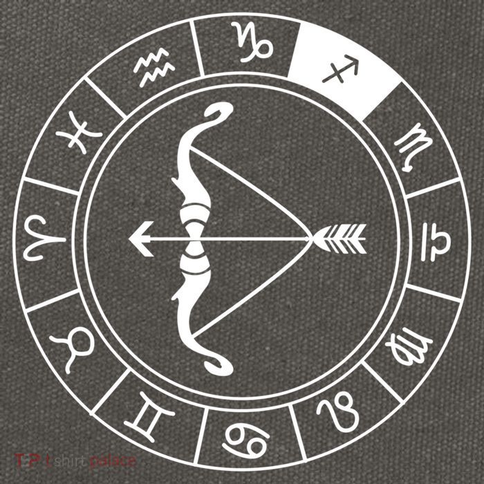 Sagittarius Bow And Arrow Zodiac Sign Sagittarius Gift Cotton Canvas Backpack