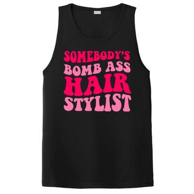 Somebody's Bomb Ass Hairstylist Cute Gift PosiCharge Competitor Tank