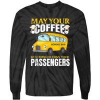 School Bus Apparel For A School Bus Driver Tie-Dye Long Sleeve Shirt