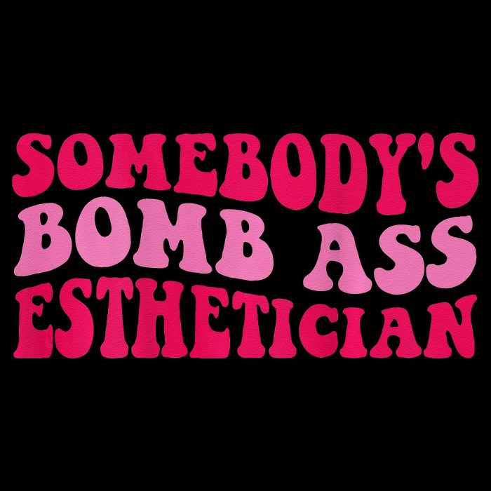 Somebodys Bomb Ass Esthetician Cooling Performance Crew T-Shirt