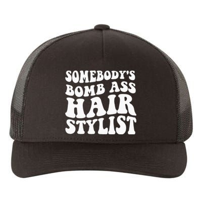 Somebodys Bomb Ass Hairstylist Yupoong Adult 5-Panel Trucker Hat