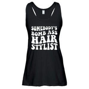 Somebodys Bomb Ass Hairstylist Ladies Essential Flowy Tank