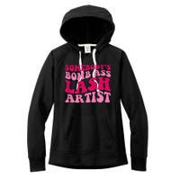 Somebodys Bomb Ass Lash Artist Funny Lash Tech Funny Groovy Women's Fleece Hoodie