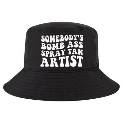 Somebodys Bomb Ass Spray Tan Artist Cool Comfort Performance Bucket Hat