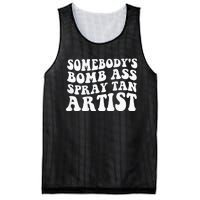 Somebodys Bomb Ass Spray Tan Artist Mesh Reversible Basketball Jersey Tank