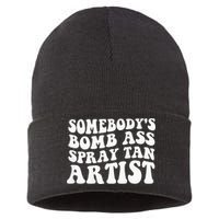 Somebodys Bomb Ass Spray Tan Artist Sustainable Knit Beanie