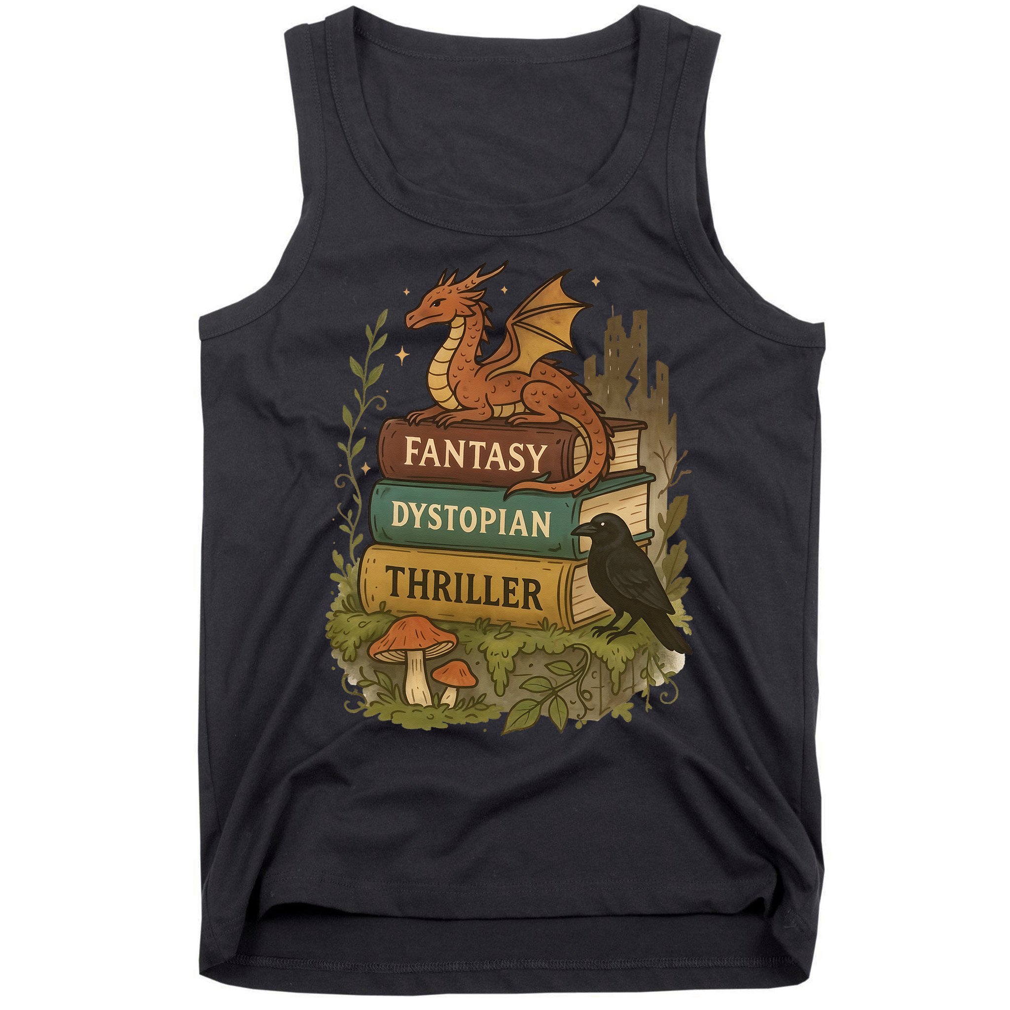 Subtle Book Anti-Trump Book Fantasy Dystopian Thriller Tank Top