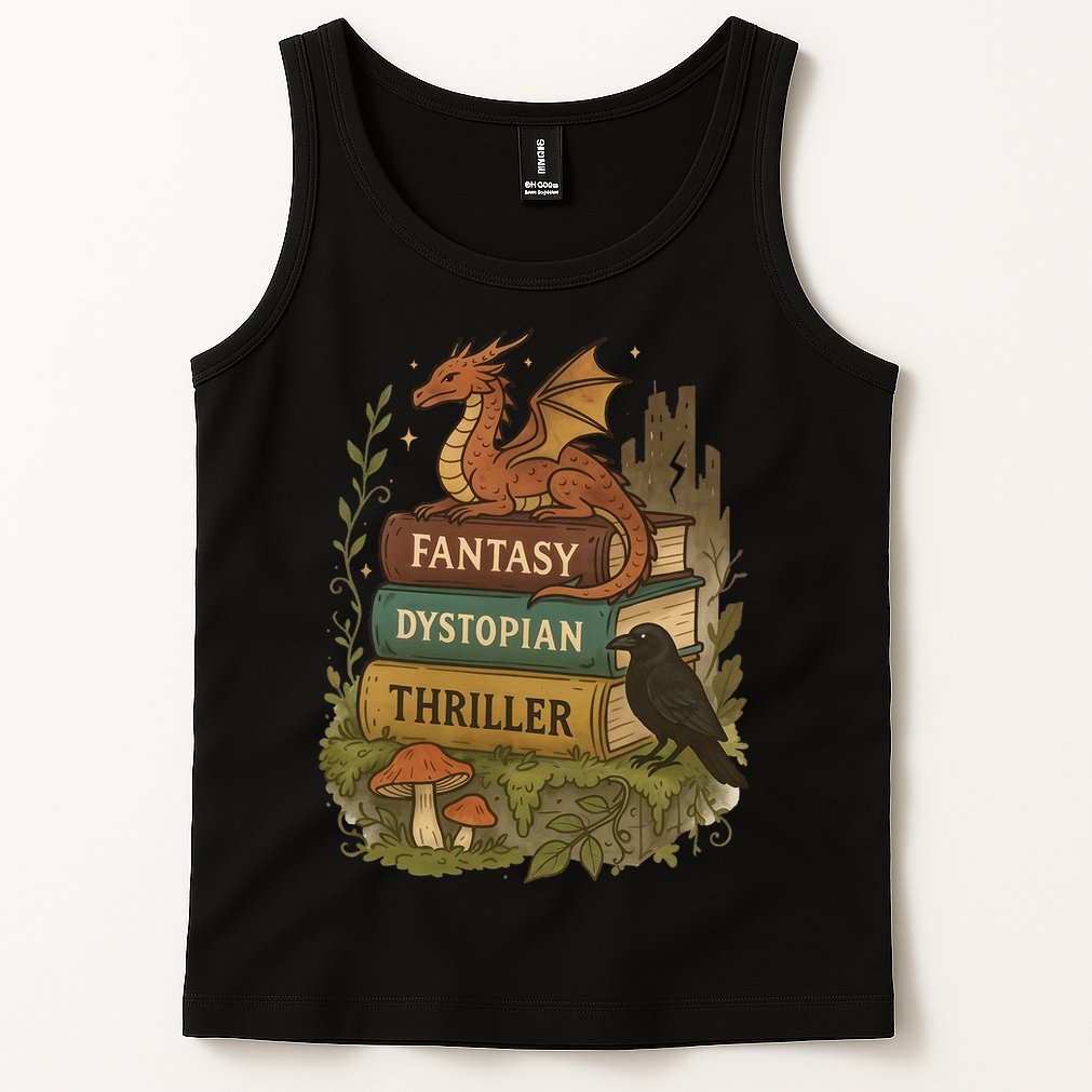 Subtle Book Anti-Trump Book Fantasy Dystopian Thriller Tank Top