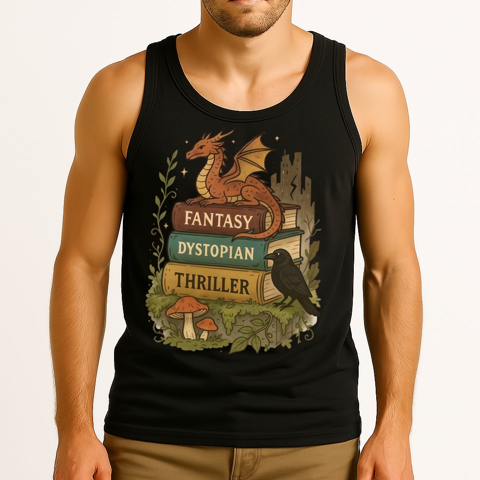 Subtle Book Anti-Trump Book Fantasy Dystopian Thriller Tank Top