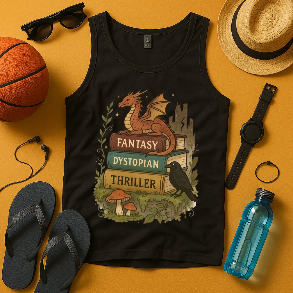 Subtle Book Anti-Trump Book Fantasy Dystopian Thriller Tank Top
