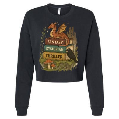 Subtle Book Anti-Trump Book Fantasy Dystopian Thriller Cropped Pullover Crew