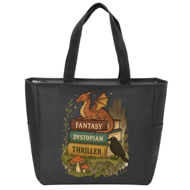 Subtle Book Anti-Trump Book Fantasy Dystopian Thriller Zip Tote Bag