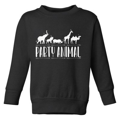 Safari Birthday Animals Party  Zoo Lover Toddler Sweatshirt